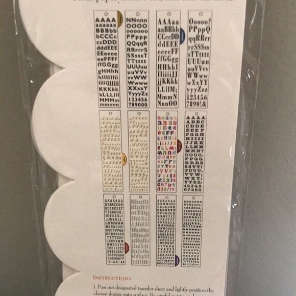 Rub On Transfers To Go Alphabets K&Company NWT - Picture 10 of 10